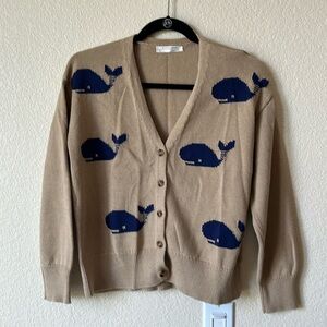 Anthropologie whale of a time sweater sz med